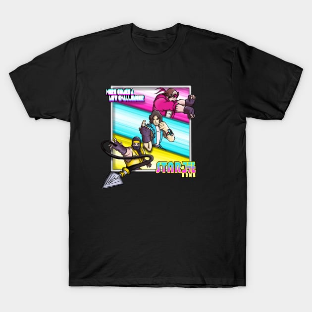 Starbomb Ninja Brian Egoraptor Danny Sexbang T-Shirt by LuisIPT